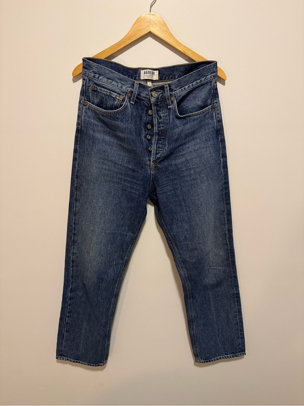 AGOLDE high waist straight jeans